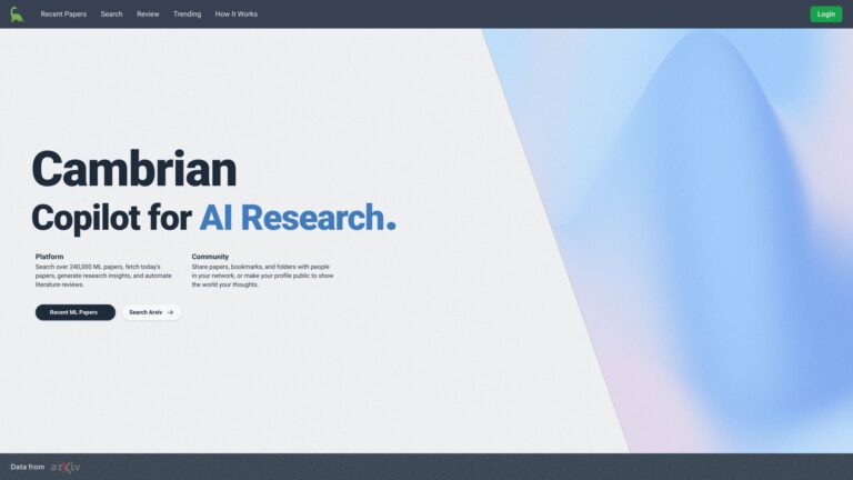 Popular Cambrian AI Tool Review