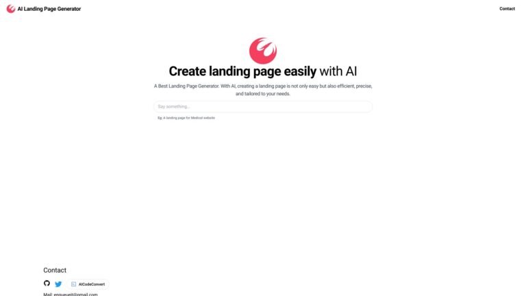 Powerful AI Landing Page Generator AI Tool Review