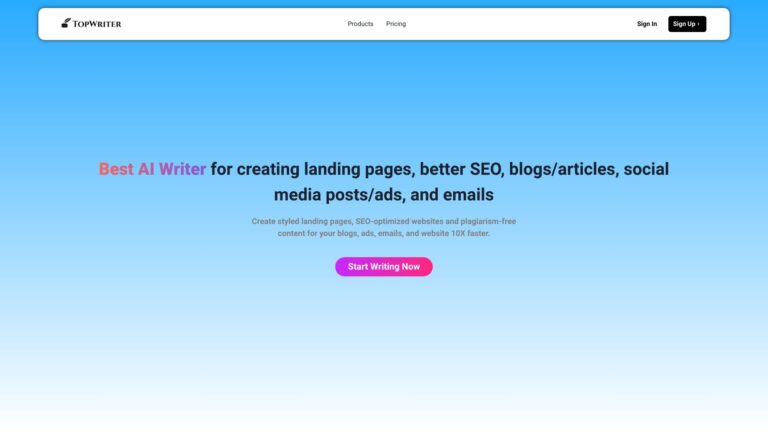 Innovative Topwriterx AI Tool Review