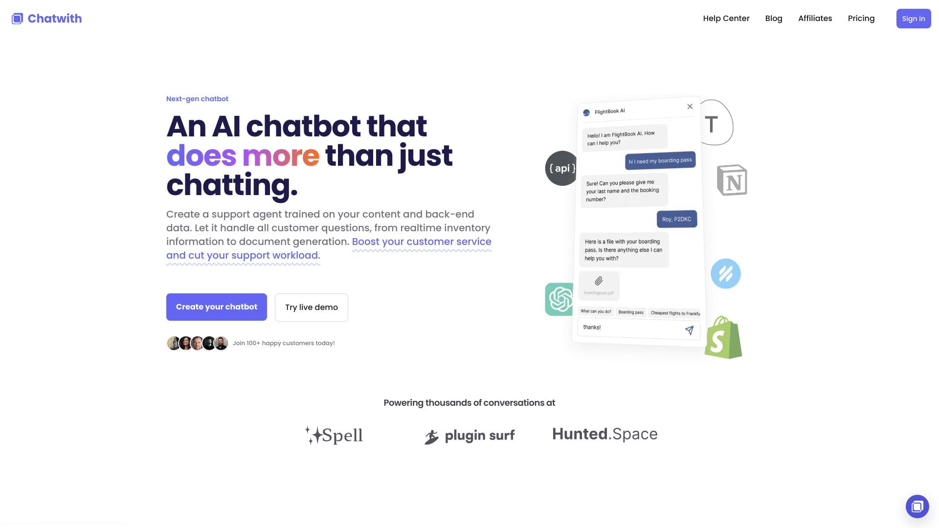 Chatwith logo