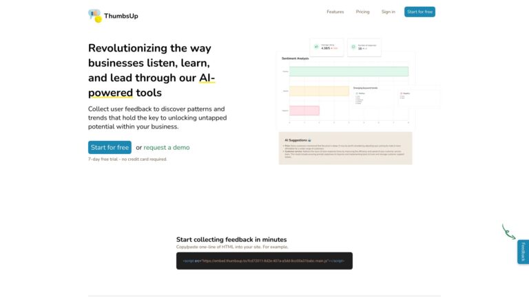 New Thumbsup AI Tool Review
