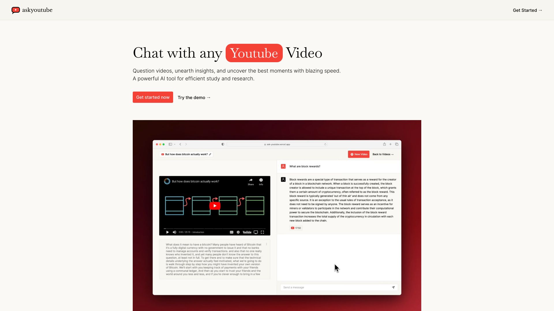 Ask Youtube logo