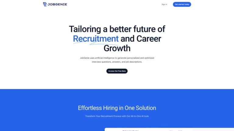Best Jobgenie AI Tool Review