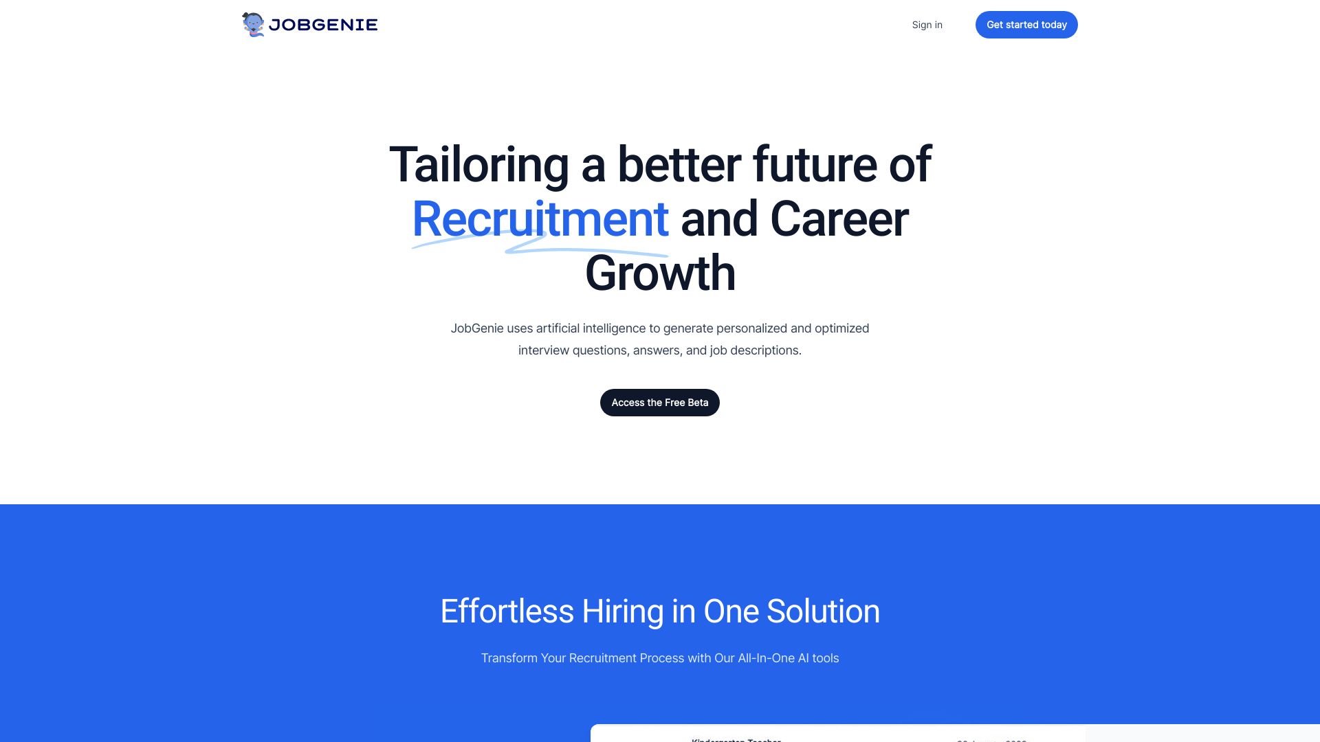 JobGenie logo