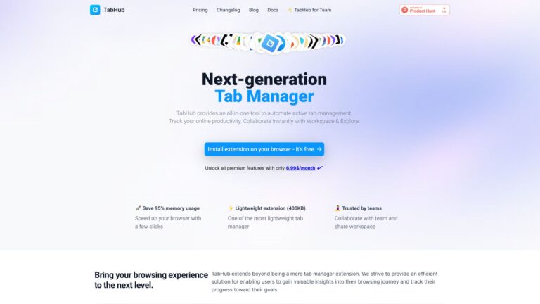 New Tabhub AI Tool Review