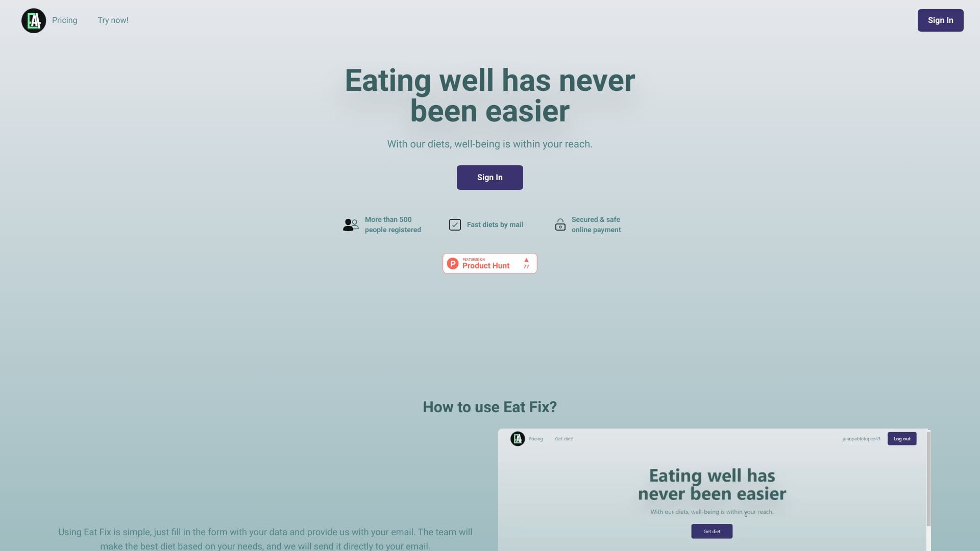 Eat Fix logo