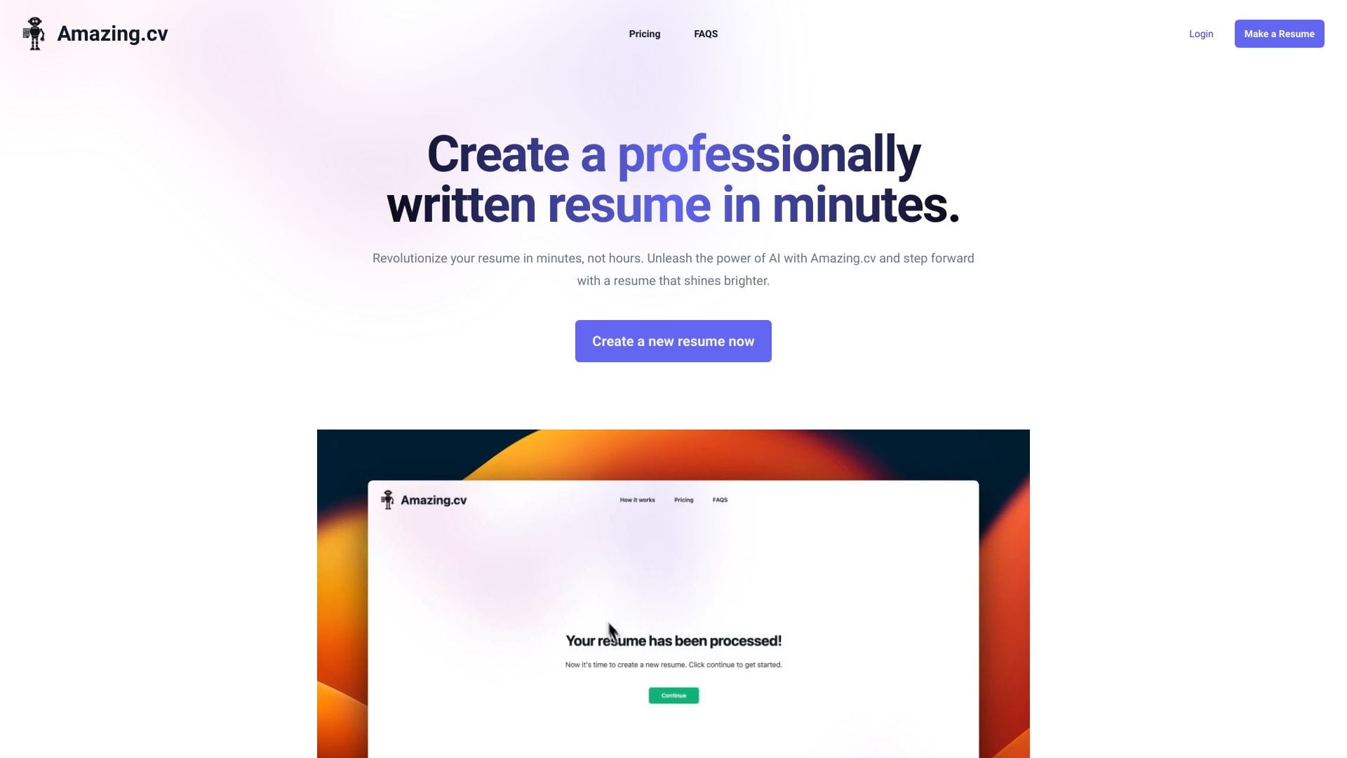Amazing CV logo