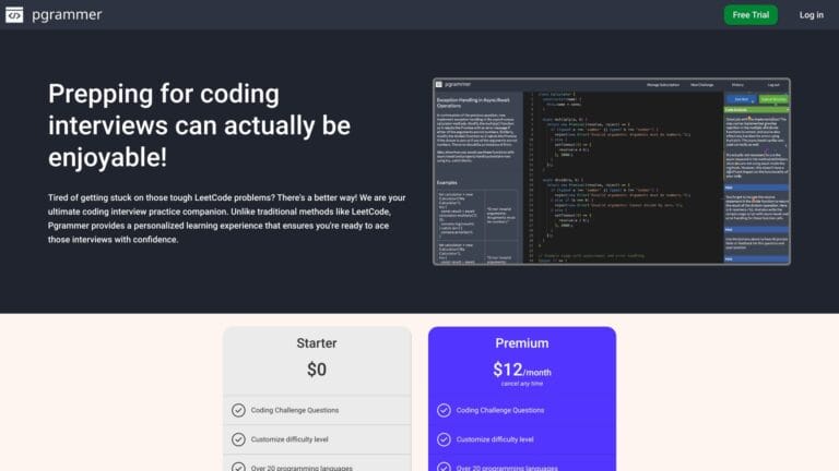 Free Pgrammer AI Tool Review