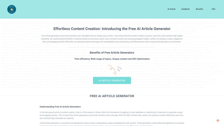 Innovative Articlegenerator.online AI Tool Review