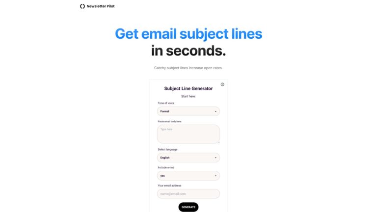 Free Subject Line Generator AI Tool Review