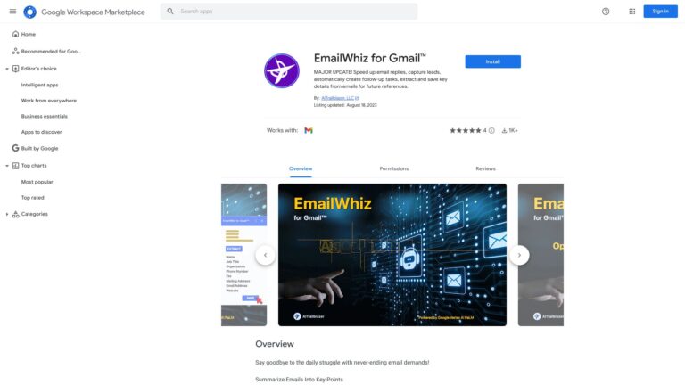New Emailwhiz For Gmail AI Tool Review