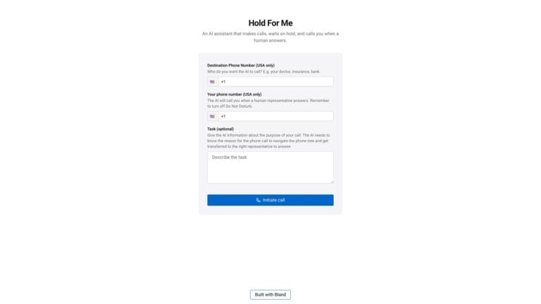 Innovative Hold 4 Me AI Tool Review