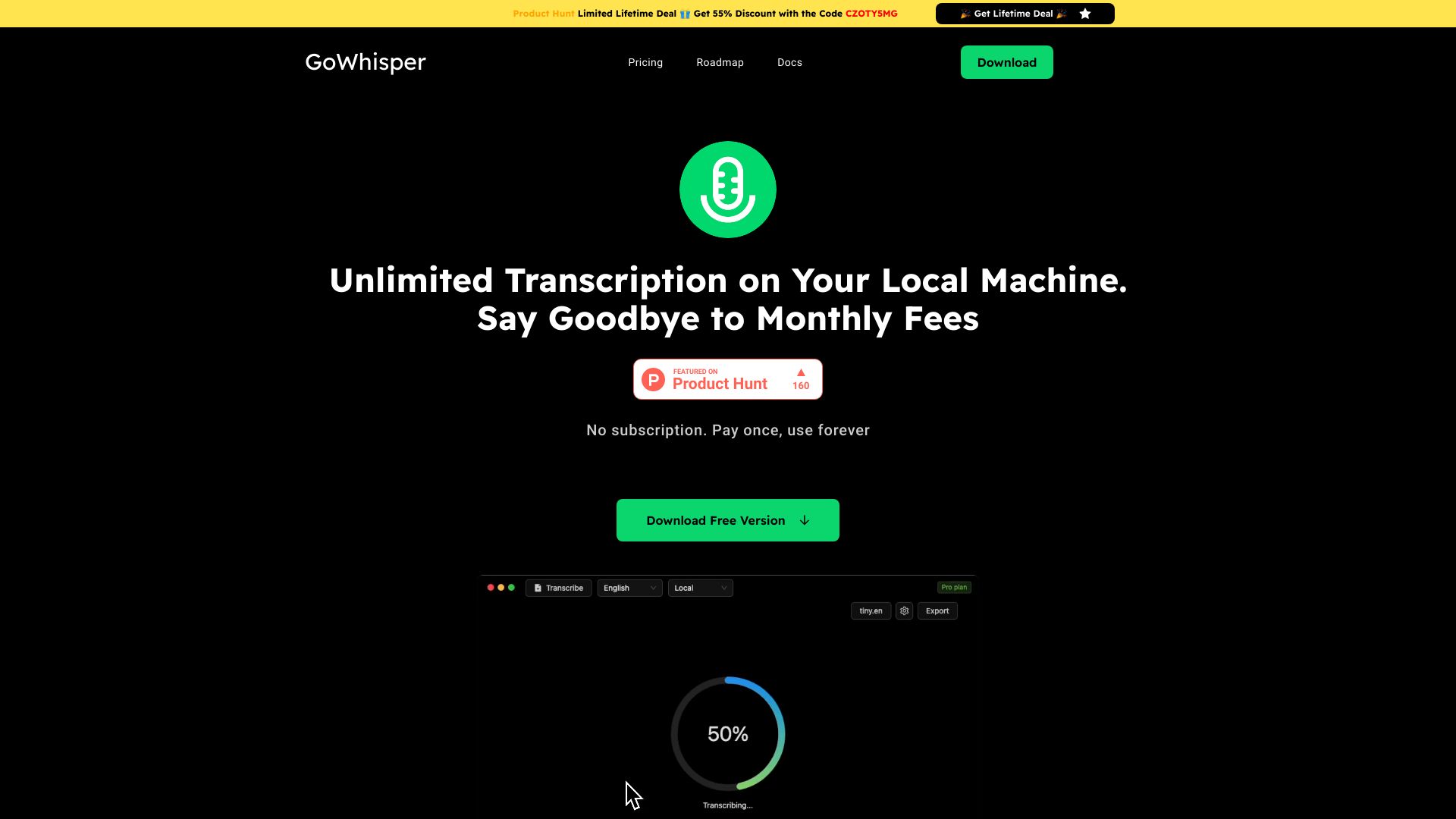 GoWhisper logo