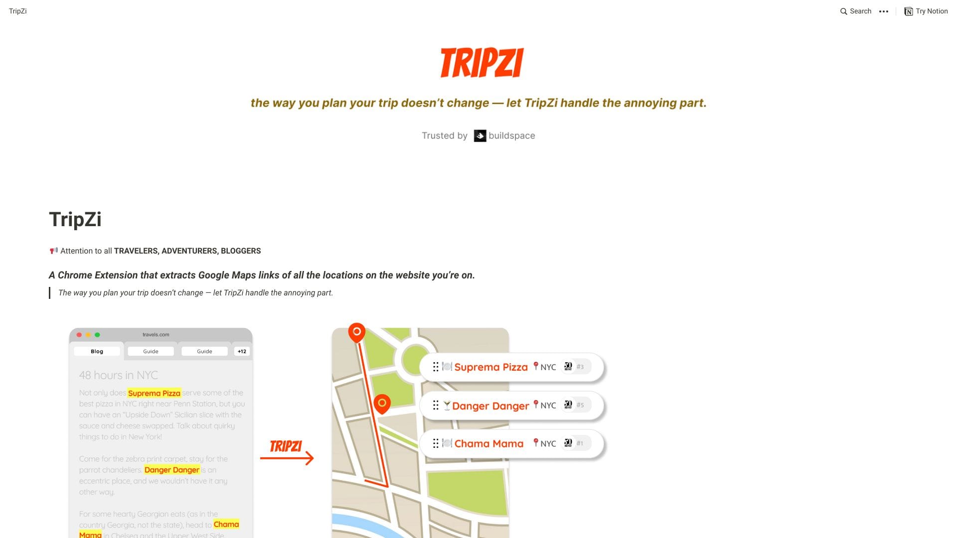 TripZi logo