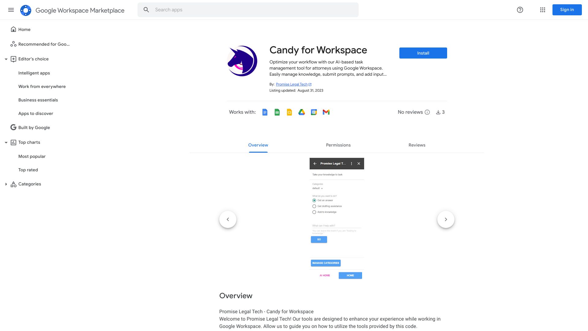 Candy for Workspace logo