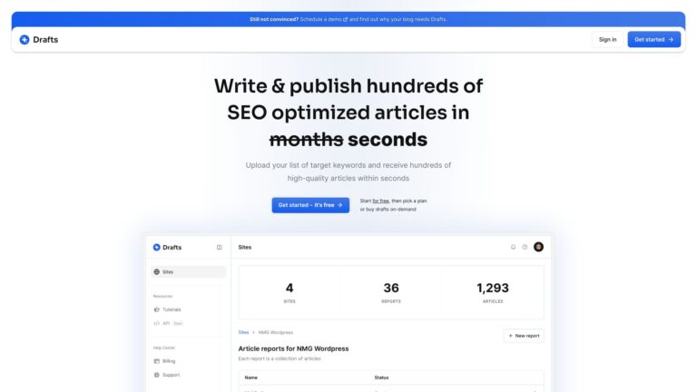 Best Drafts AI AI Tool Review