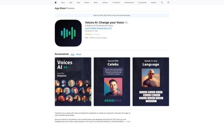 Best Voices AI AI Tool Review