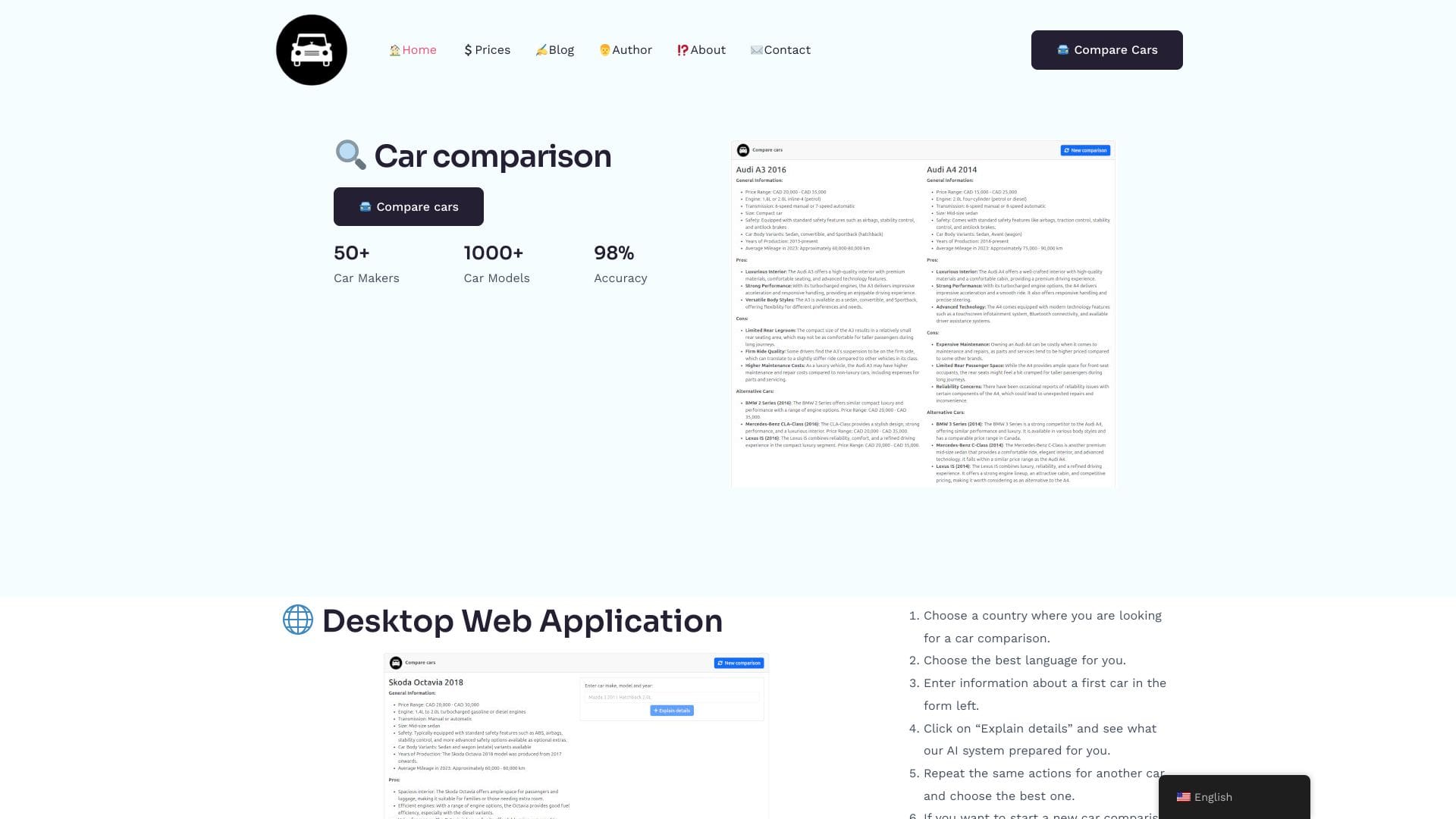 Car Comparison AI logo