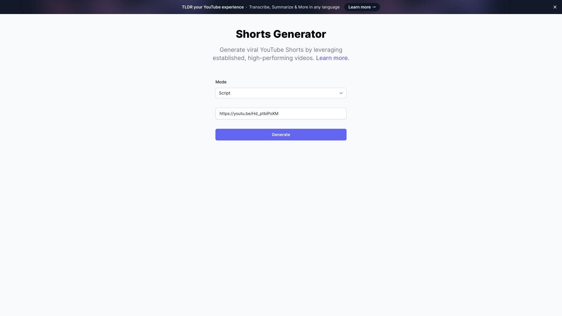 Shorts Generator logo