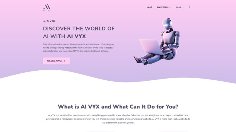 Innovative AI Vyx AI Tool Review