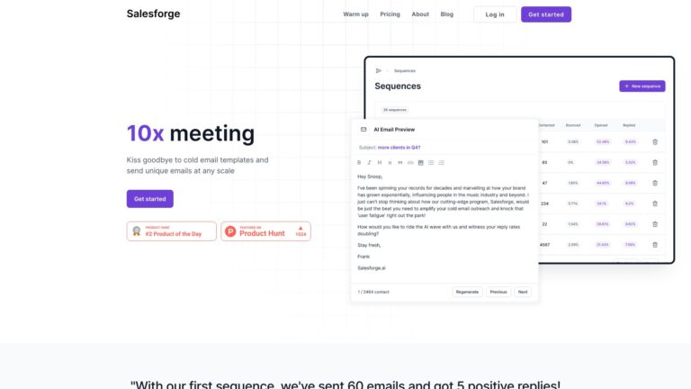 Popular Salesforge AI Tool Review