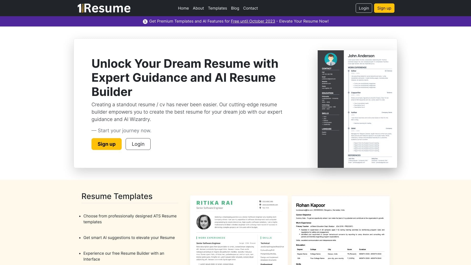 1MillionResume logo