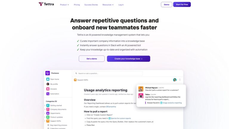 Powerful Tettra AI Tool Review