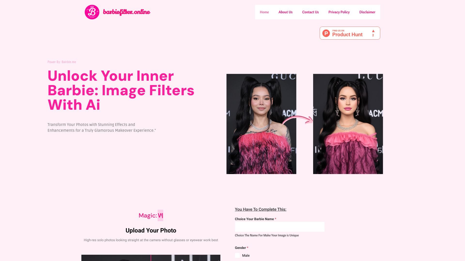 Barbie Filter Online logo