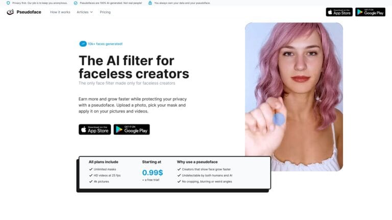 Powerful Pseudoface AI Tool Review