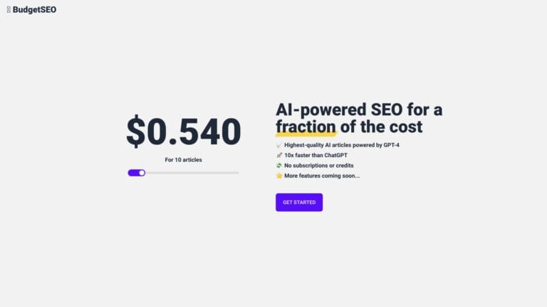 Top Budgetseo AI Tool Review