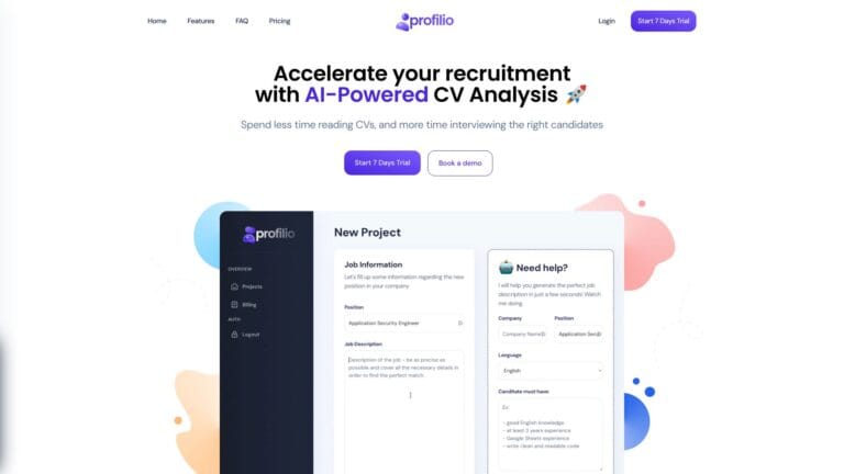 Trending Profilio AI Tool Review