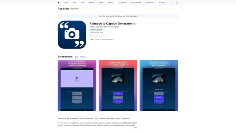 Smart AI Image To Caption Generator AI Tool Review