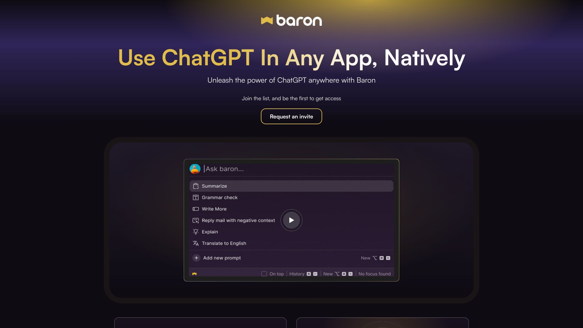 Baron AI logo