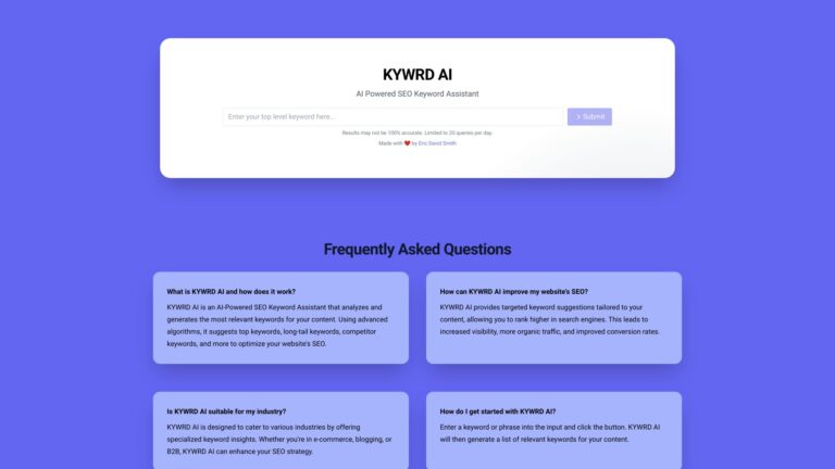 Smart Kywrd AI AI Tool Review