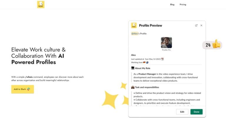 Trending Profile For Slack AI Tool Review