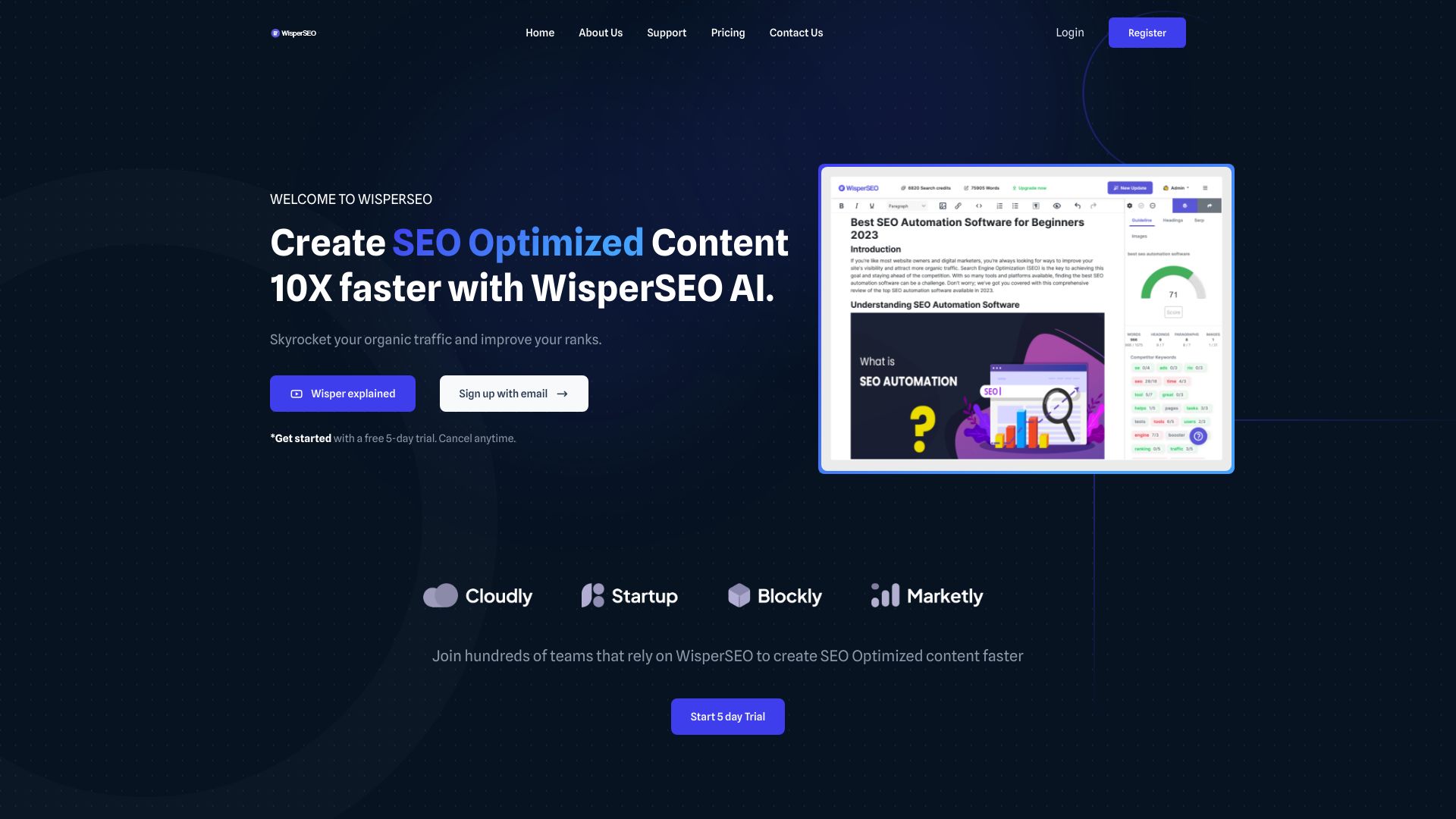 WisperSEO logo