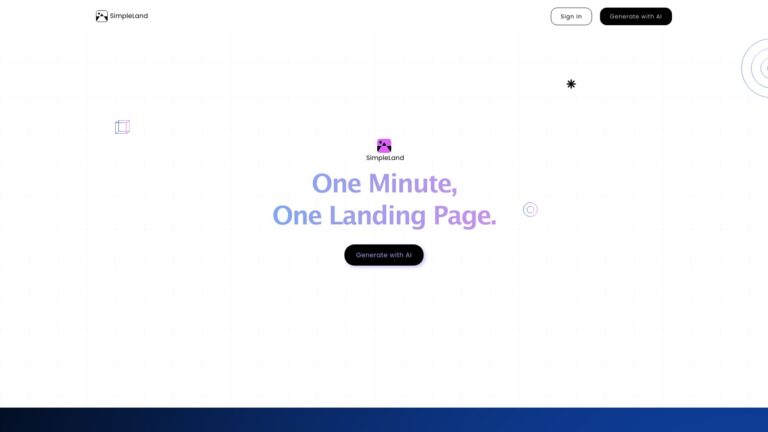 Innovative Simpleland AI Tool Review