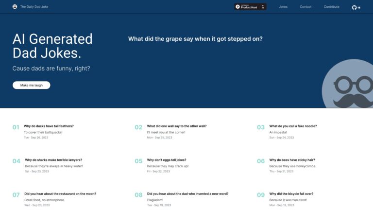Free The Daily Dad Joke AI Tool Review