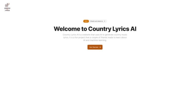 Innovative Country Lyrics AI AI Tool Review