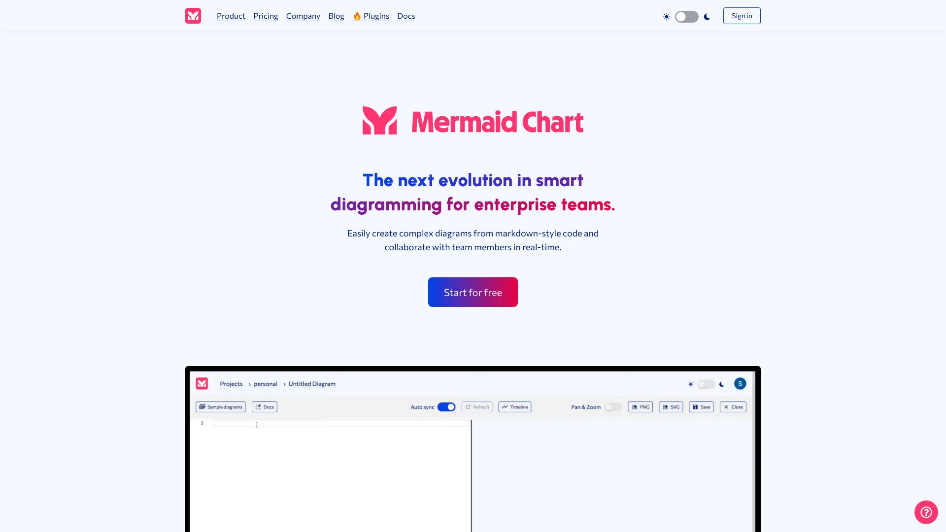 Mermaid Chart logo