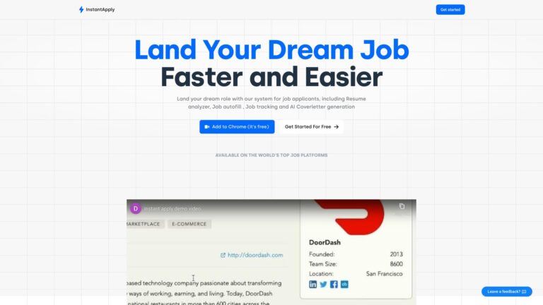 Innovative Instantapply AI Tool Review