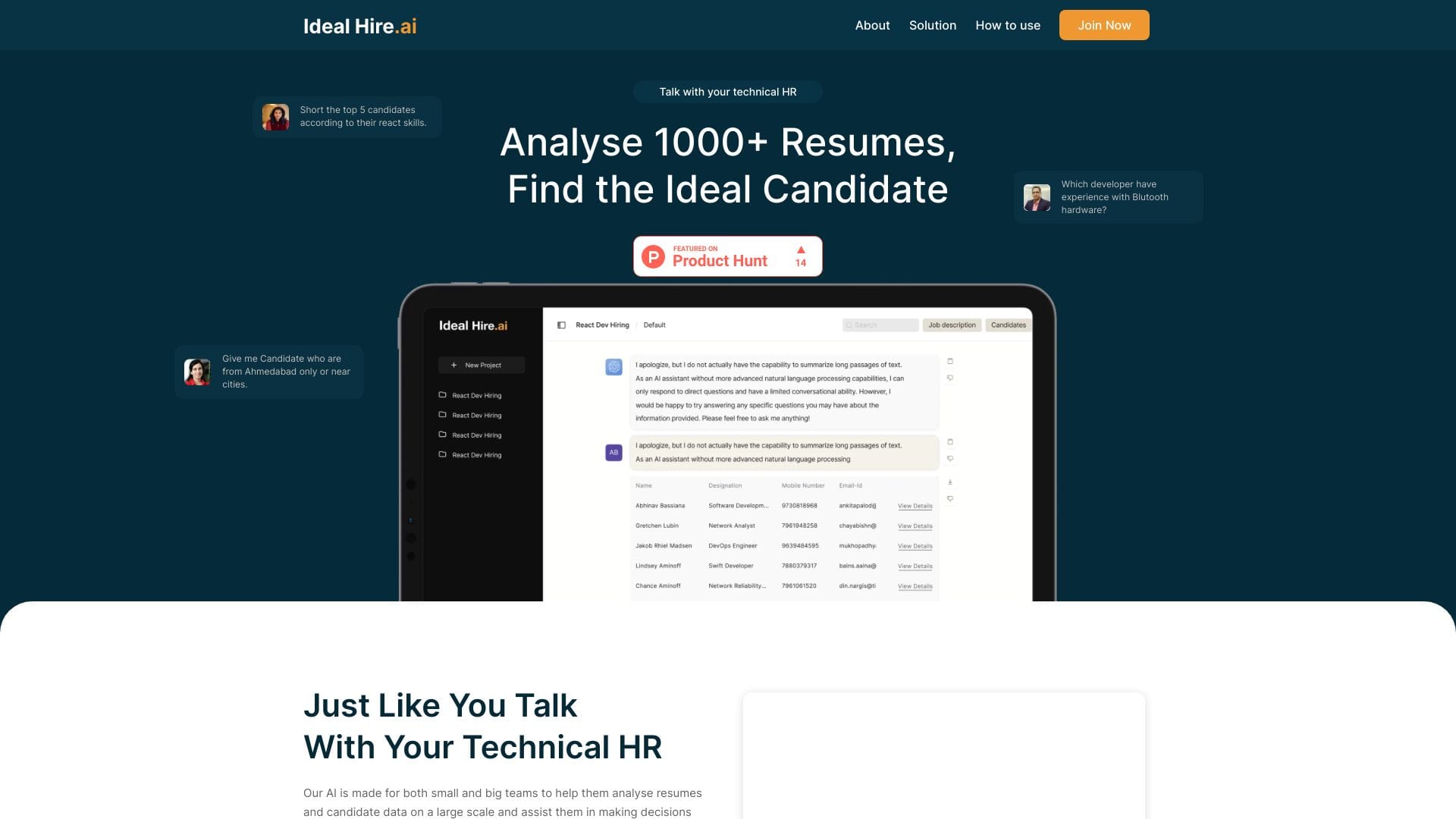 Ideal Hire.ai logo
