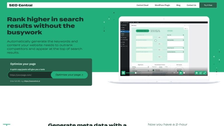 Free Seo Central AI Tool Review