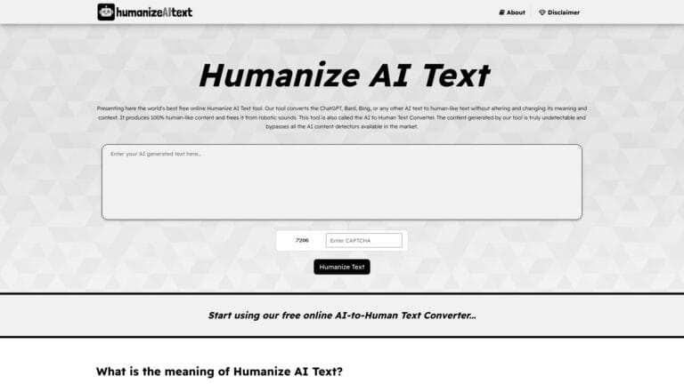 Best Humanize AI Text AI Tool Review
