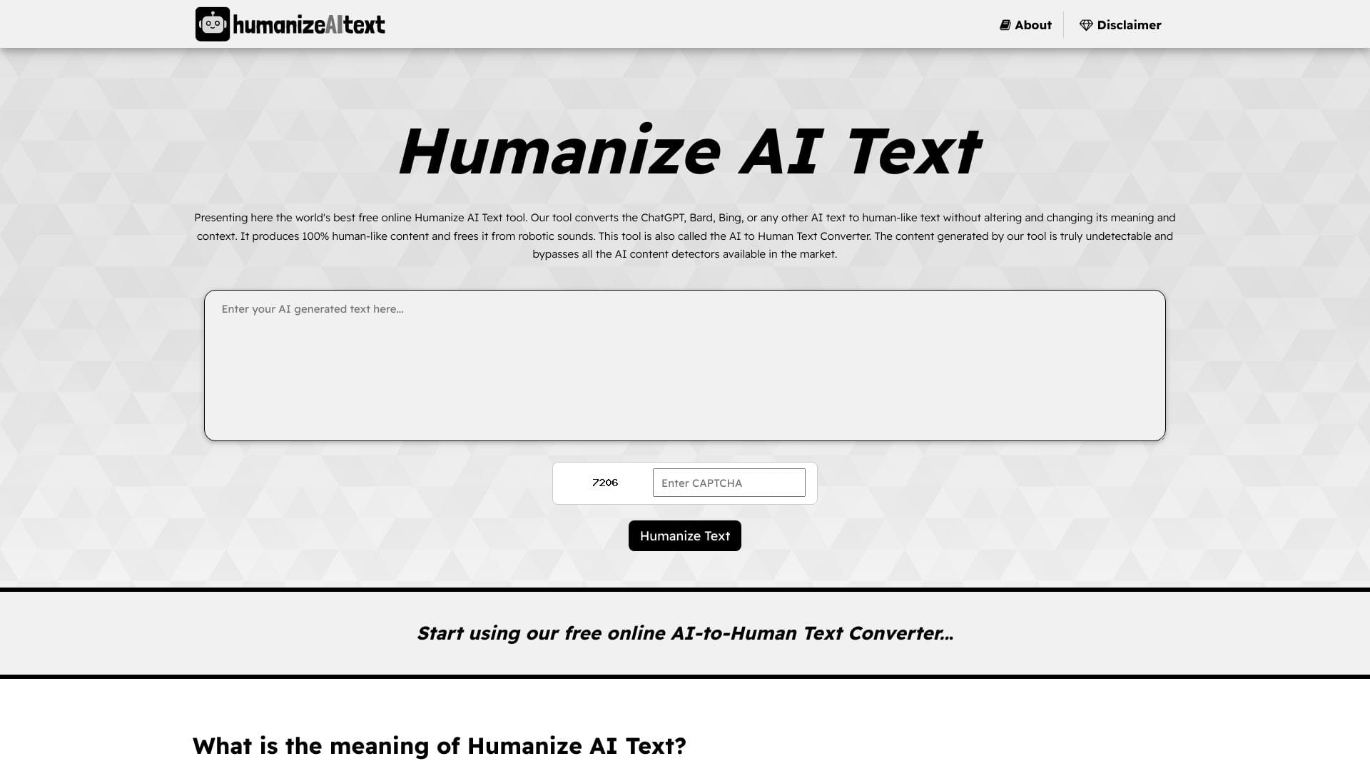 Humanize AI Text logo