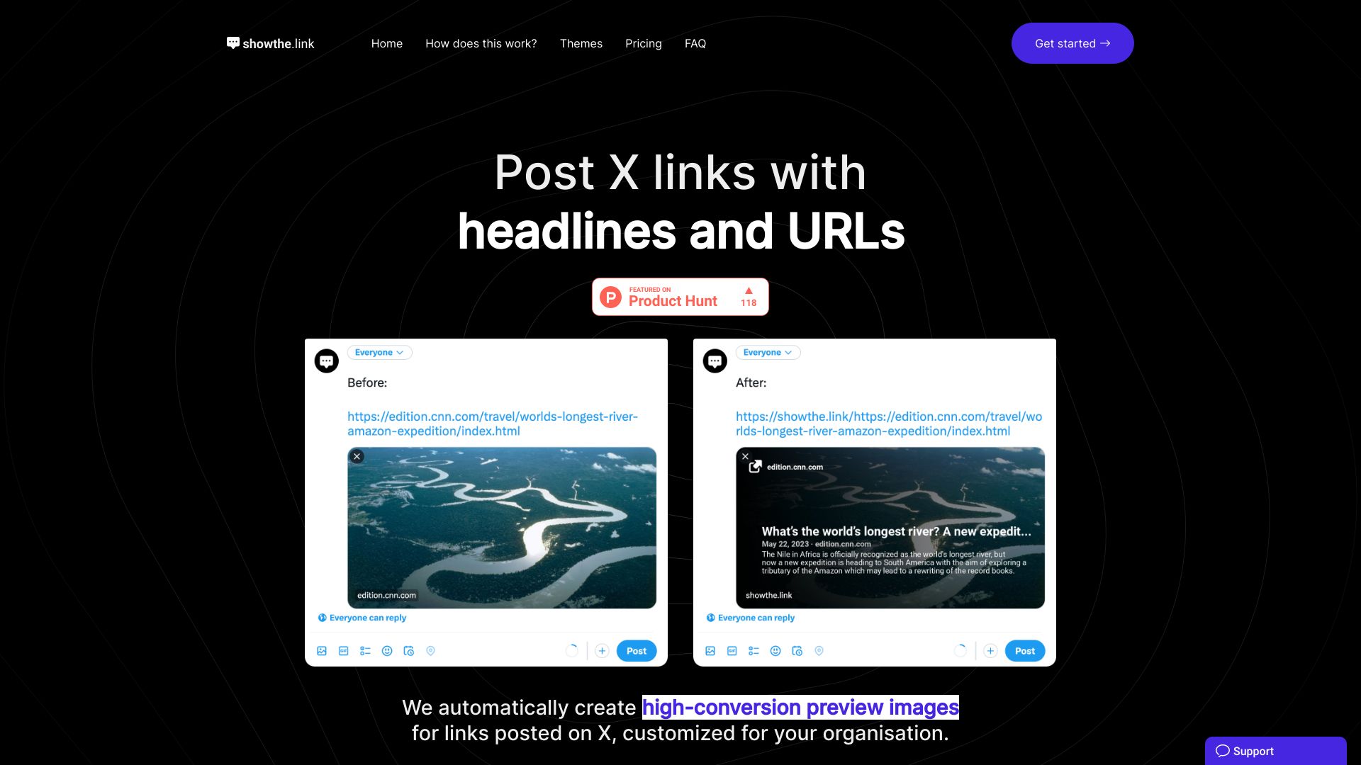 Show the Link logo