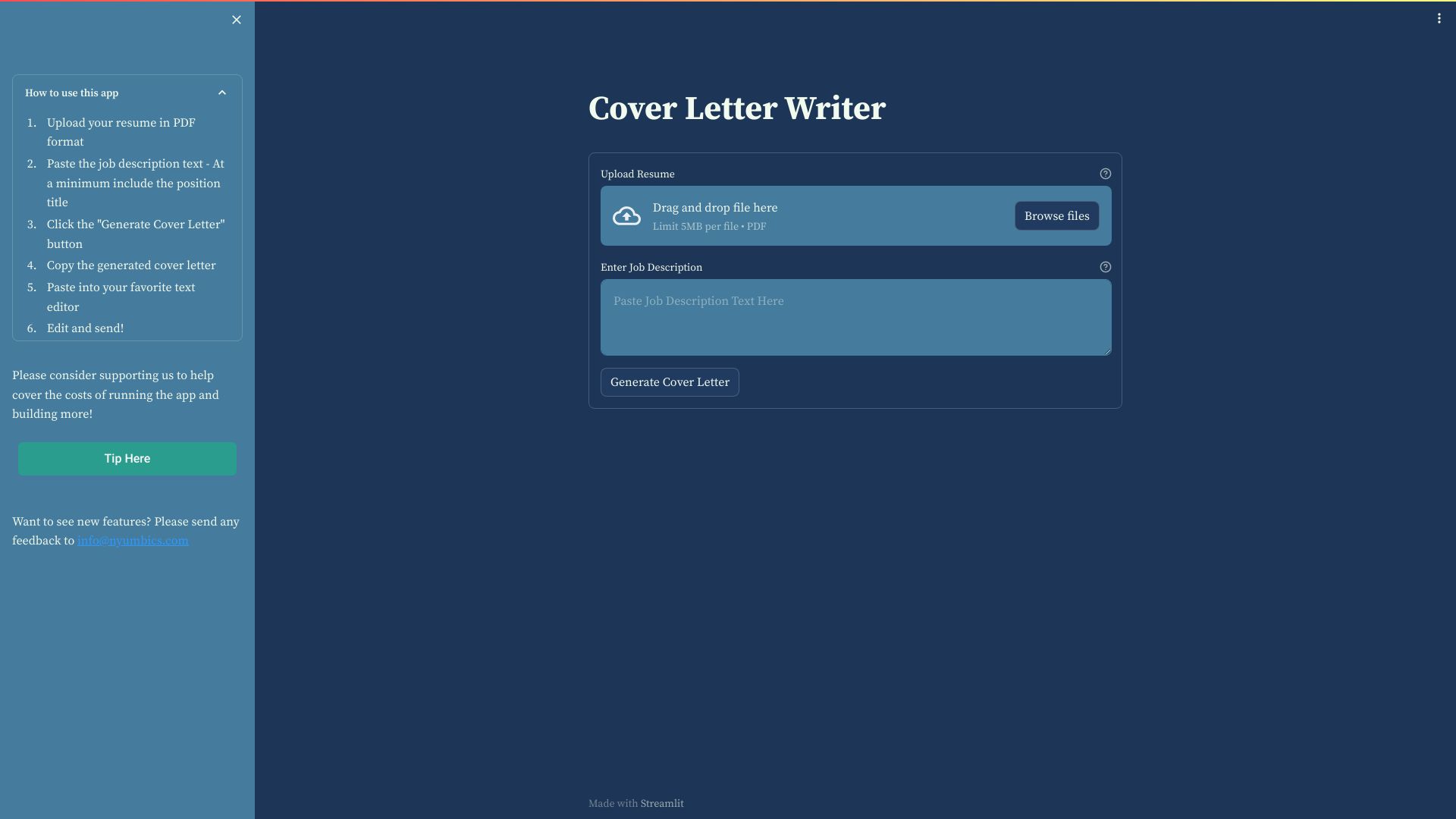Cover Letter Writer logo
