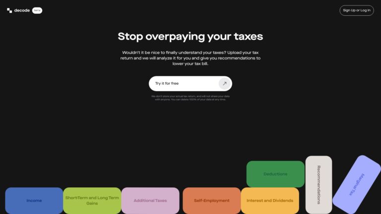 Popular Decode.tax AI Tool Review