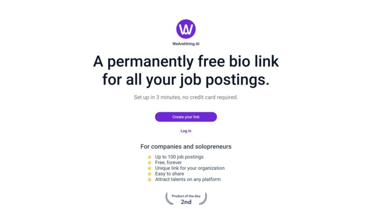 Popular Wearehiring.ai AI Tool Review