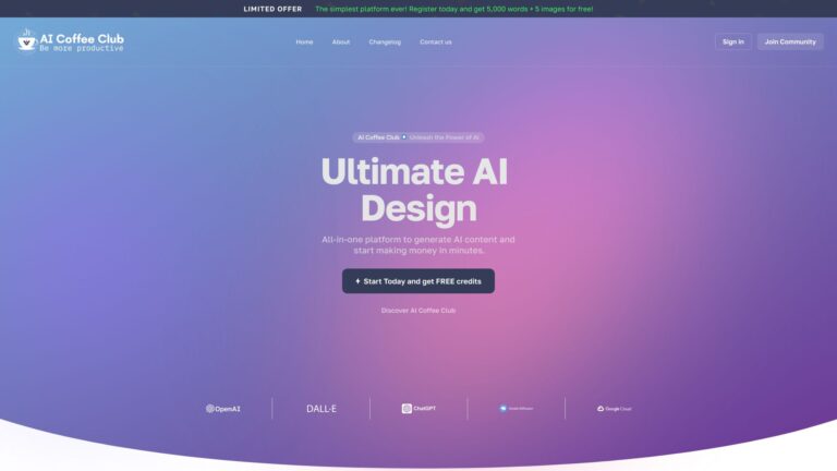 Innovative AI Coffee Club AI Tool Review